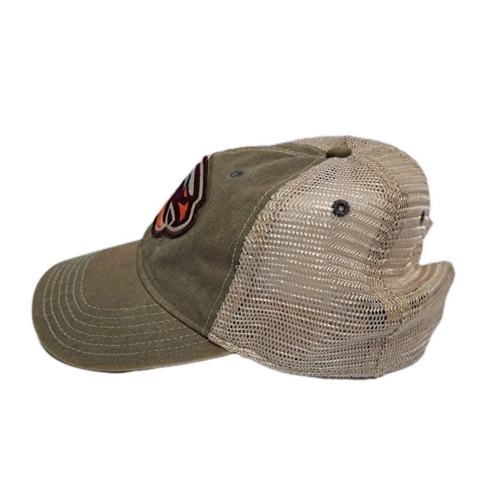 Susquehanna University River Hawks Distressed Trucker Mesh Back Snapback Hat Cap - Picture 2 of 5